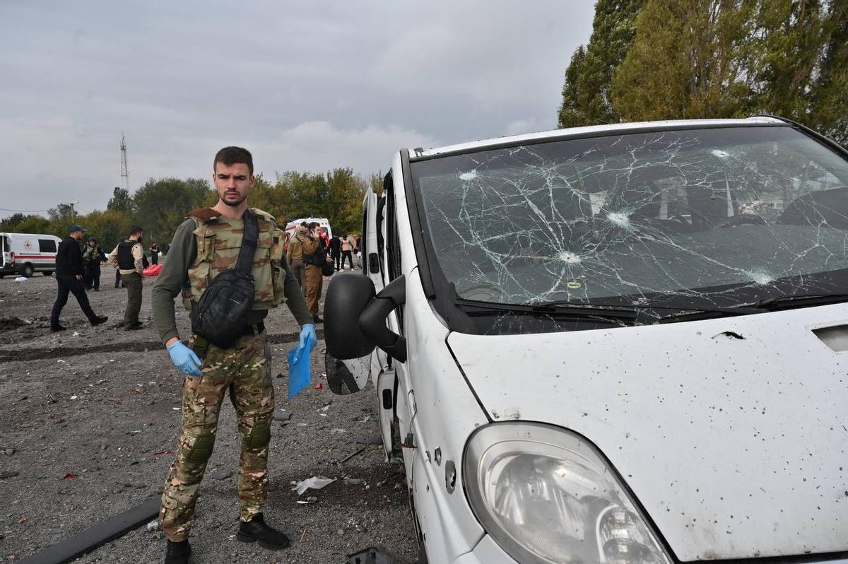 Ataque mortal a un convoy humanitario en Zaporiyia