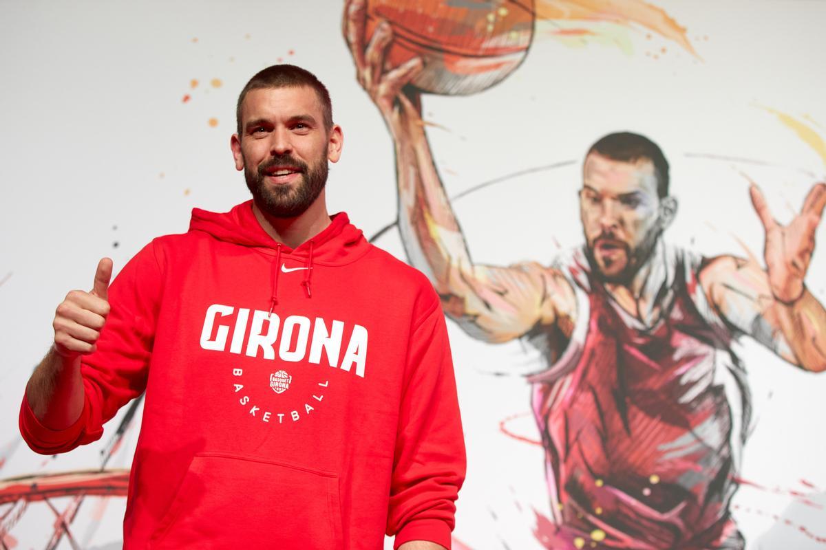 Marc Gasol se mostró feliz de regresar a Girona