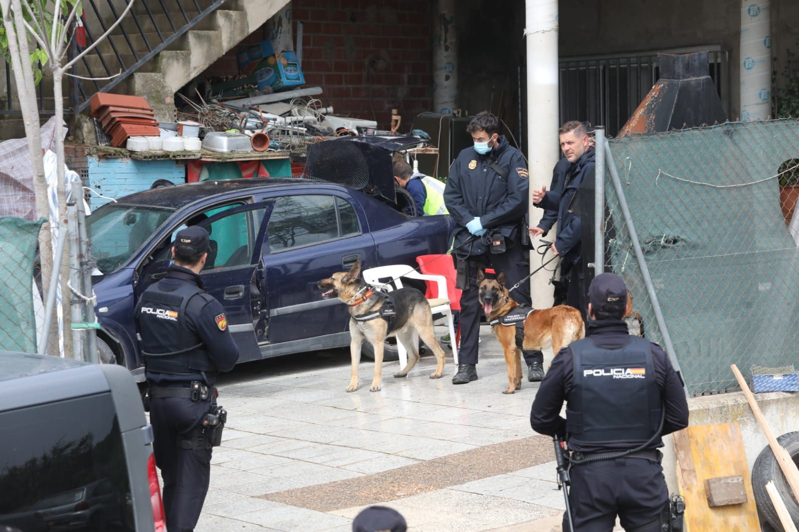 Operación antidroga en Juslibol