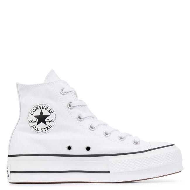 Zapatillas Converse blancas con plataforma