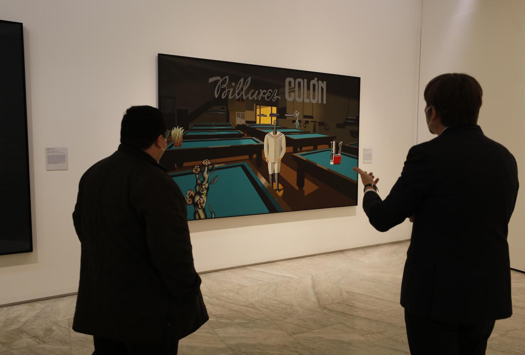 Inauguración de la exposición en el Bellas Artes de las obras donadas por Plácido Arango