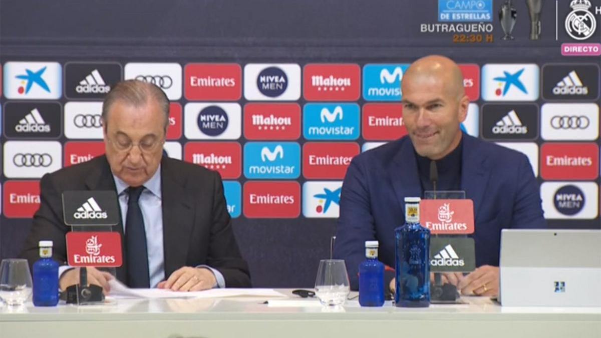 Florentino Pérez y Zinedine Zidane