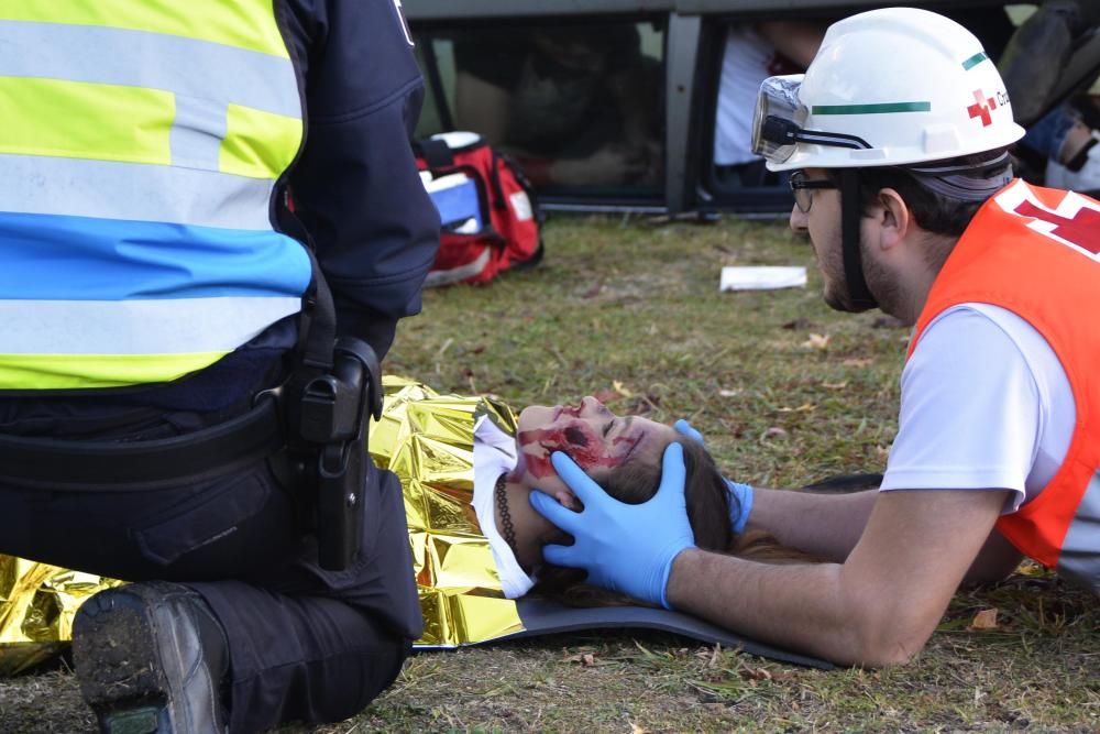 Stop Accidentes realiza un simulacro en Someso