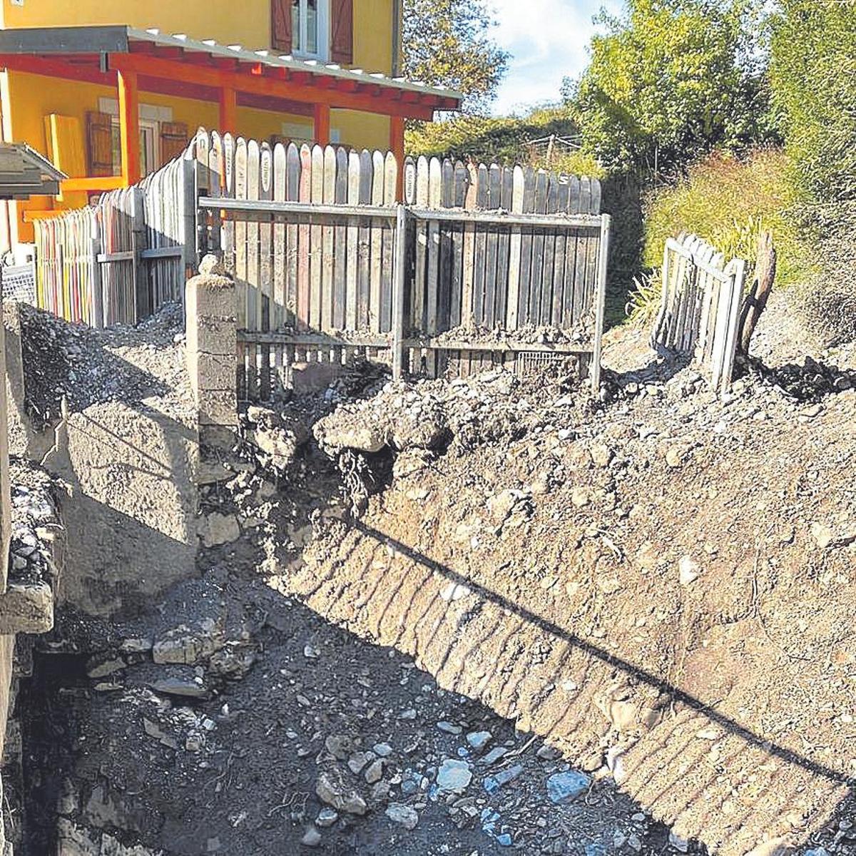 Estado actual del barranco junto a la casa rural El Ambigú.