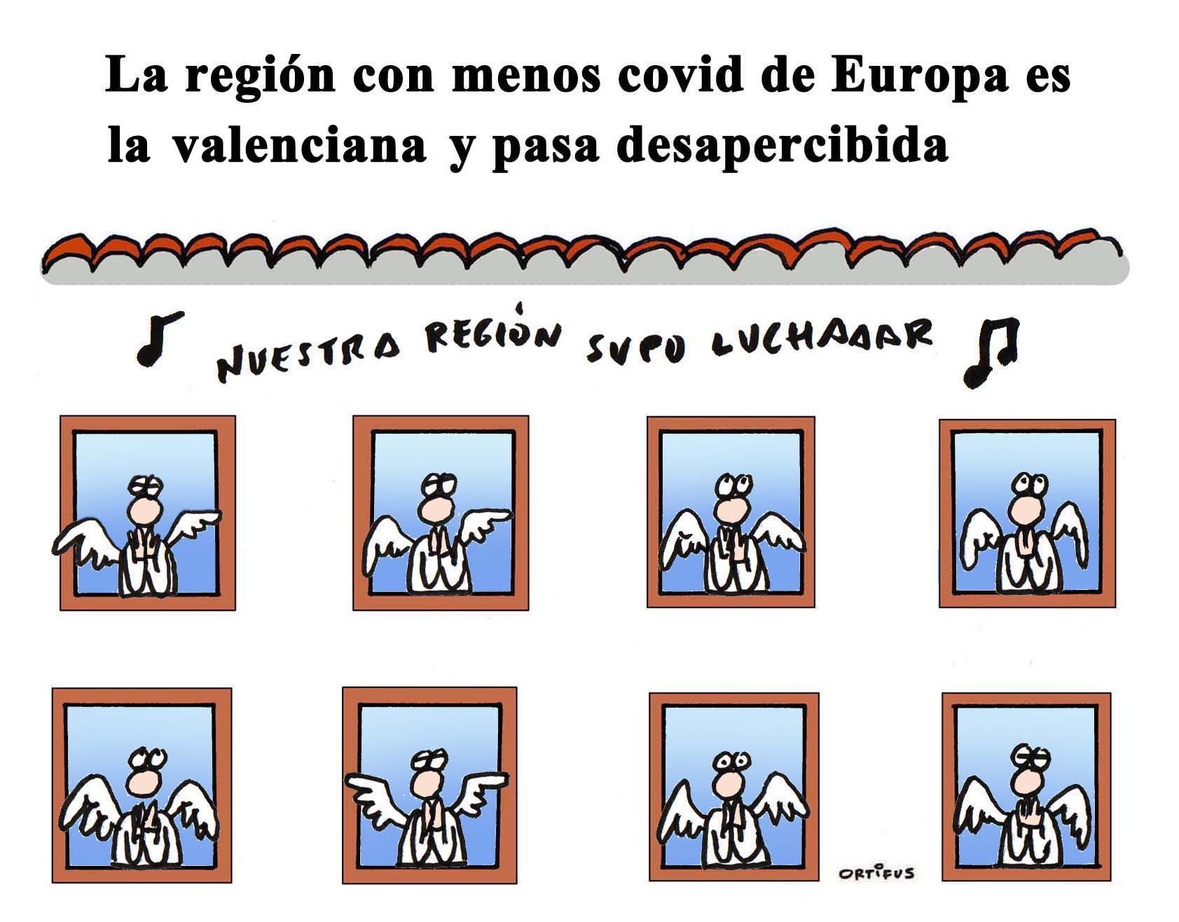 La región con menos covid de Europa es la valenciana y pasa desapercibida