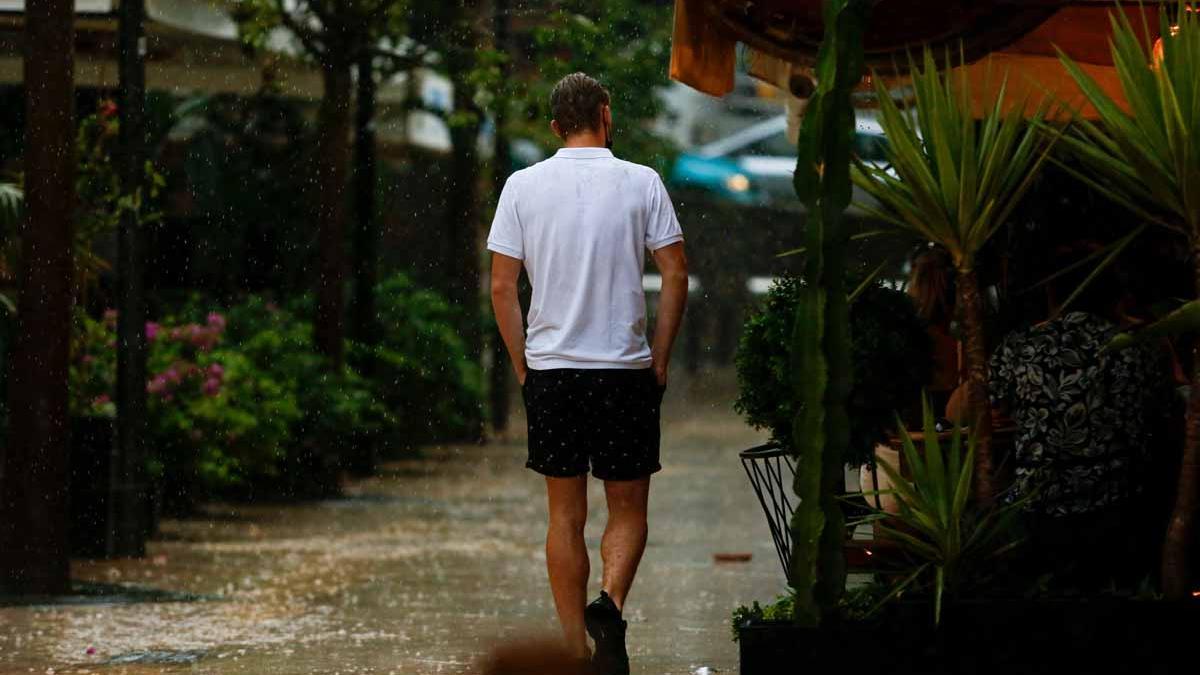 Imágenes de la lluvia torrencial en Ibiza y Formentera