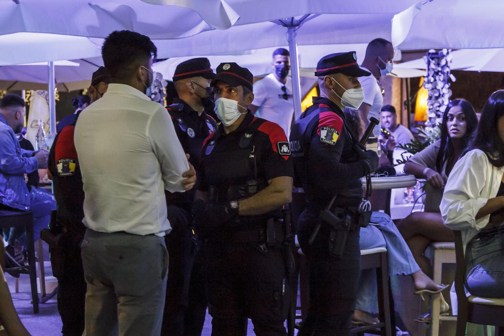 Despliegue de dispositivos de control del Cuerpo General de la Policía Canaria en Gran Canaria (15/05/21)