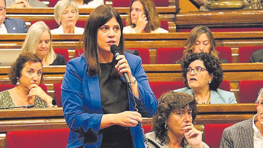 Gemma Geis, al Parlament de Catalunya.