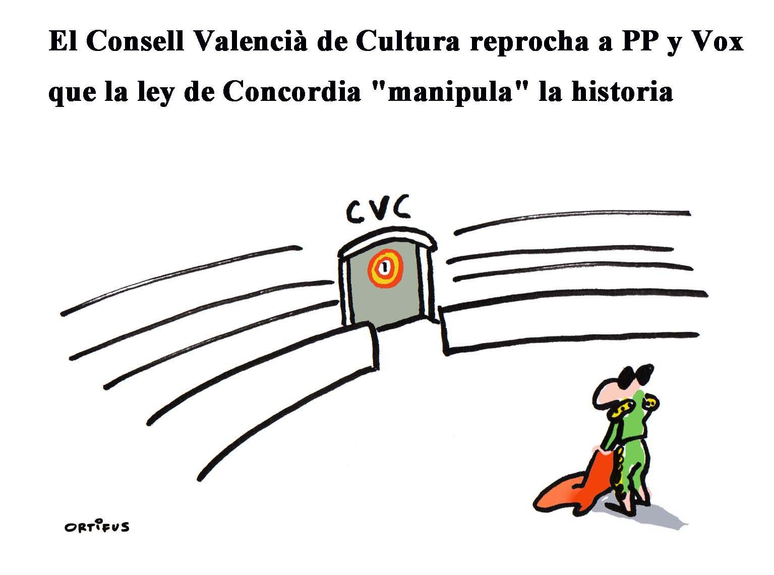 El Consell Valencià de Cultura reprocha a PP y Vox que la ley de Concordia &quot;manipula&quot; la historia