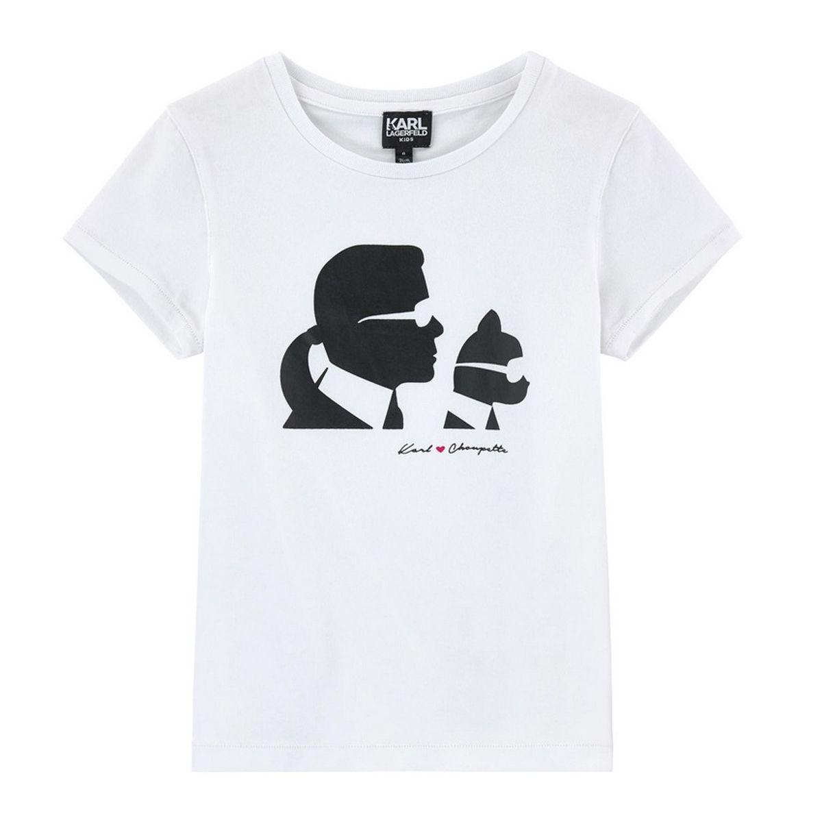 Karl Lagerfeld ahora diseña para niños: camiseta blanca