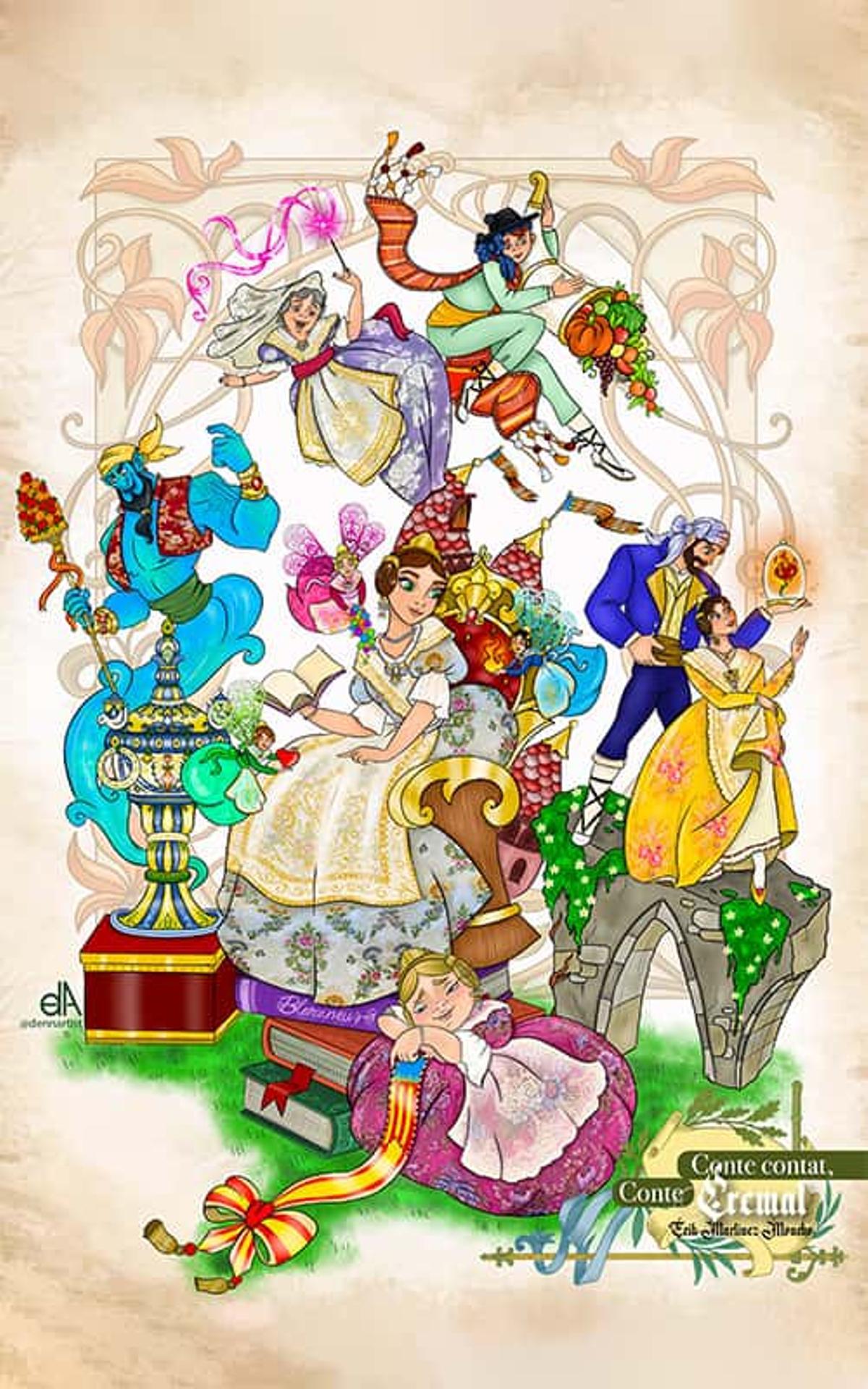 Boceto de la Falla Plaza Rodrigo