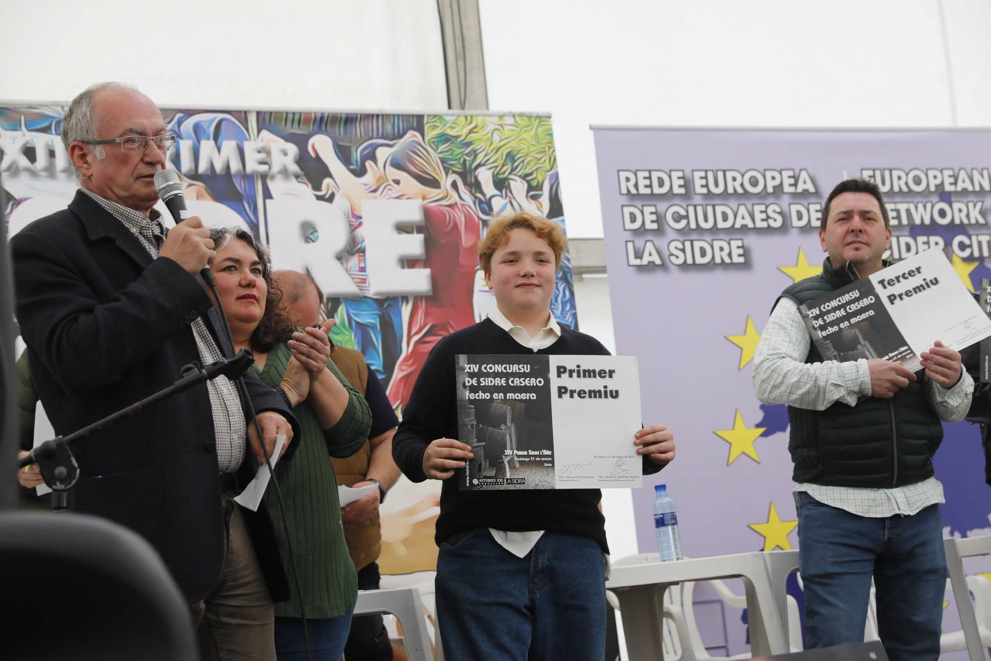 La clausura de la Primer Sidre l'añu en Gijón, en imágenes