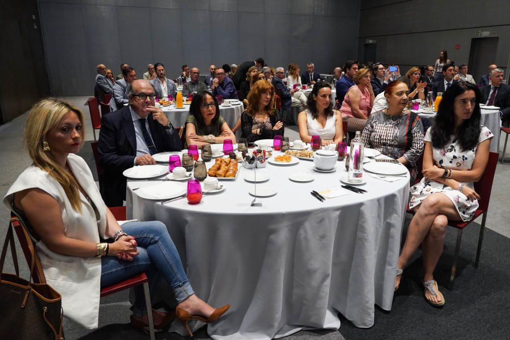 El consejero de Salud, Jesús Aguirre, participa en un desayuno informativo de La Opinión de Málaga.