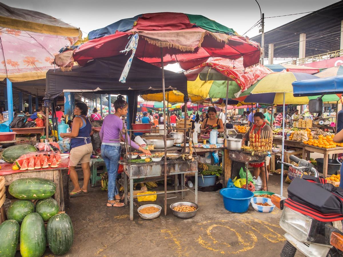 Mercado de Iquitos, Perú