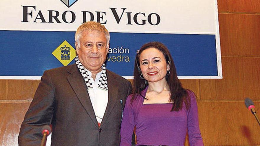 Ghaleb Jaber Ibrahim fue presentado por la escritora Noe Martínez.  // José Lores