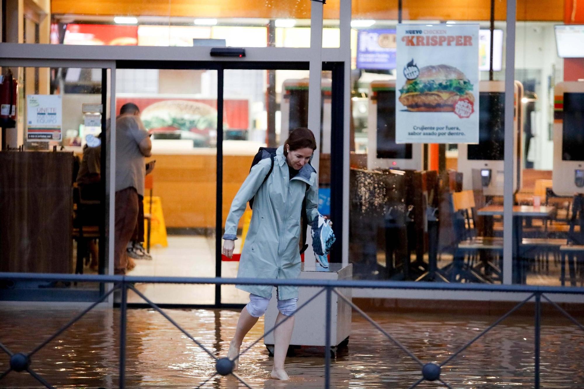 Las imágenes de la dana 'Alice' en la tarde del sábado en Ibiza