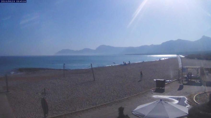 Sofort Badehose einpacken und nichts wie hin! Der Strand von Son Serra Marina am Freitagvormittag (19.8.).