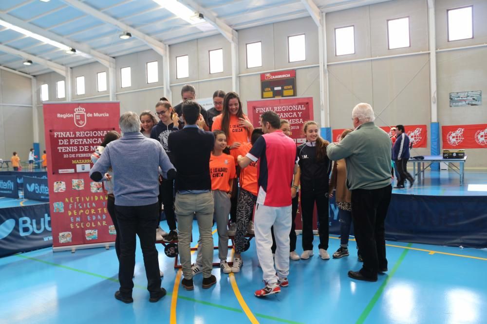 Final de tenis de mesa de Deporte en Edad Escolar