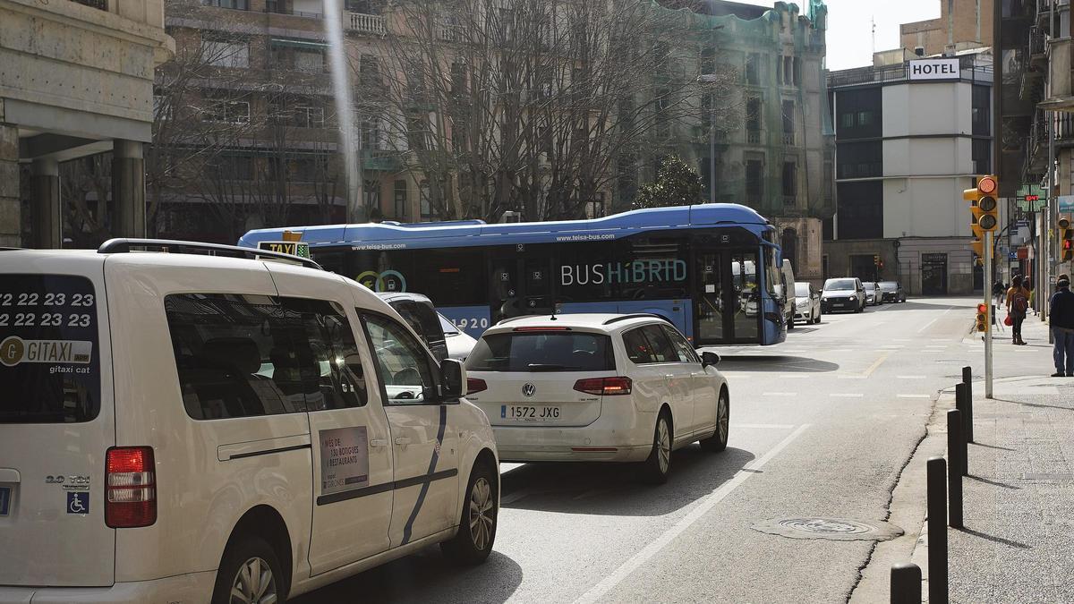 La ronda Ferran Puig, el punt més contaminant de la ciutat.