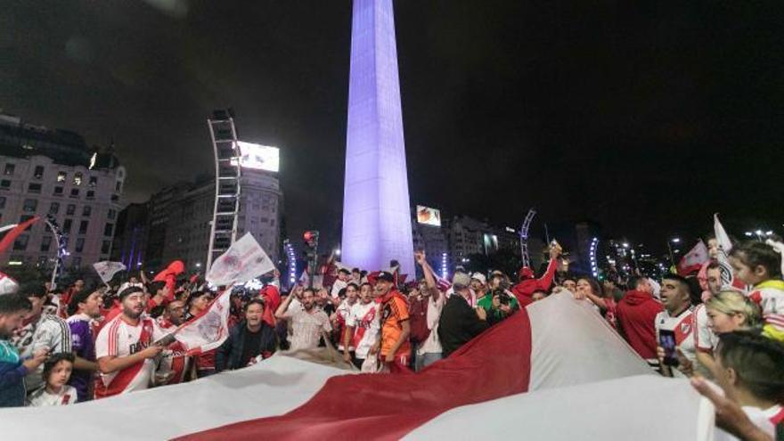 Buenos Aires celebra la victoria del River Plate en Madrid