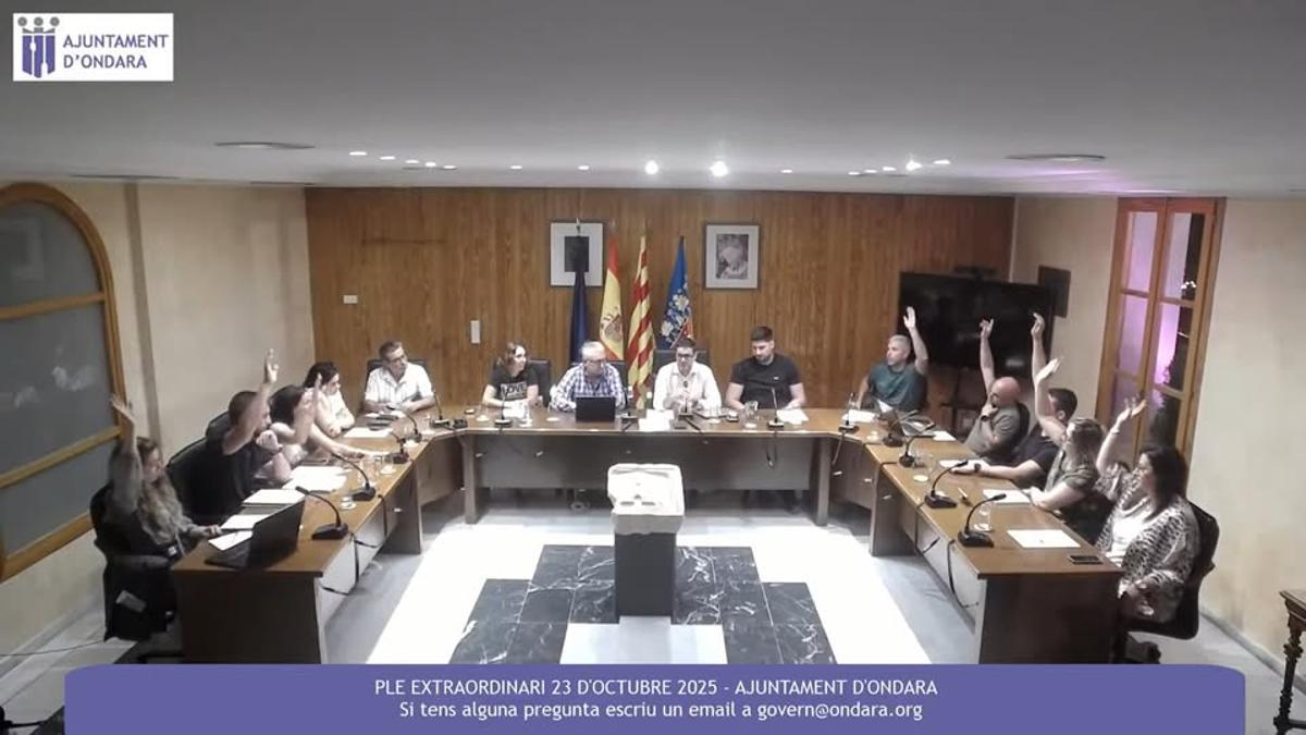 Pleno extraordinario del 23 de octubre