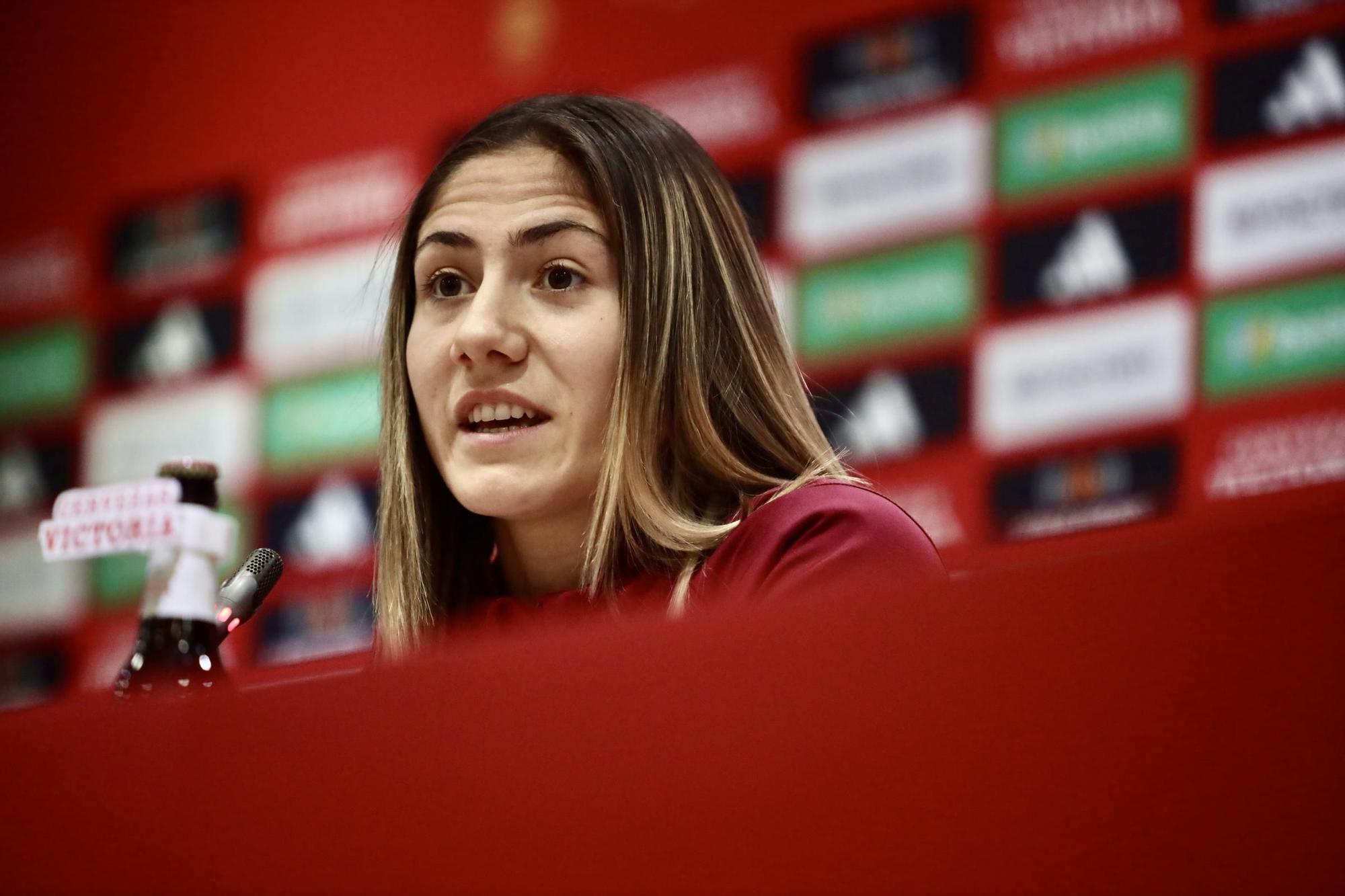 Rueda de prensa y entrenamiento de la Selección Española Femenina en Málaga