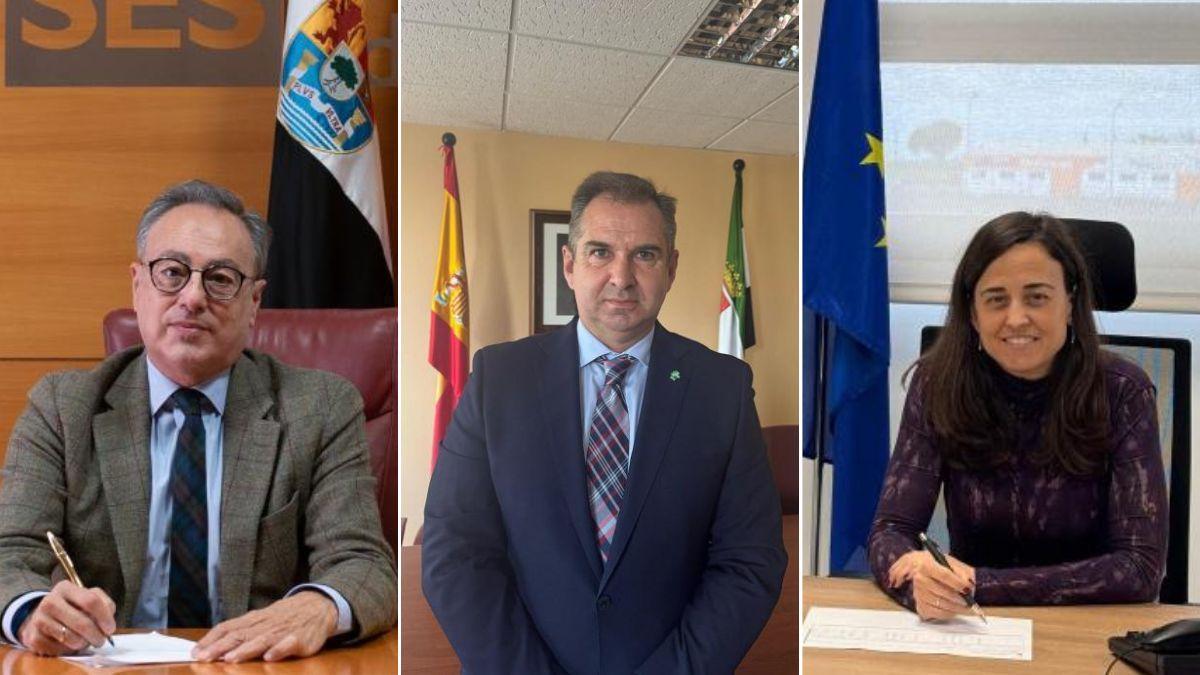 Demetrio Pérez Civantos, Jesús Gallo Elorza y Eulalia Poveda Lozano