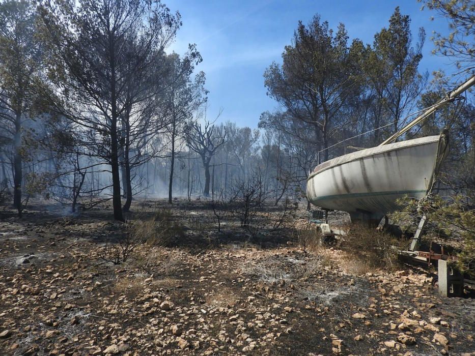 Incendio en Formentera