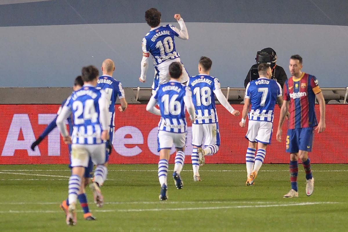 Las imágenes del FC Barcelona-Real Sociedad de la semifinal de la Supercopa de España