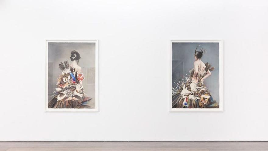 Dos obras de Puche, en la Olsen Gallery.