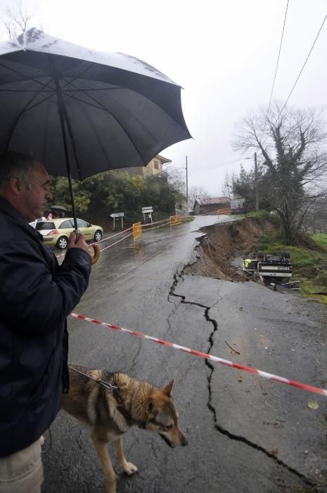 Temporal en Asturias: La zona donde se produjo el accidente mortal en Laviana