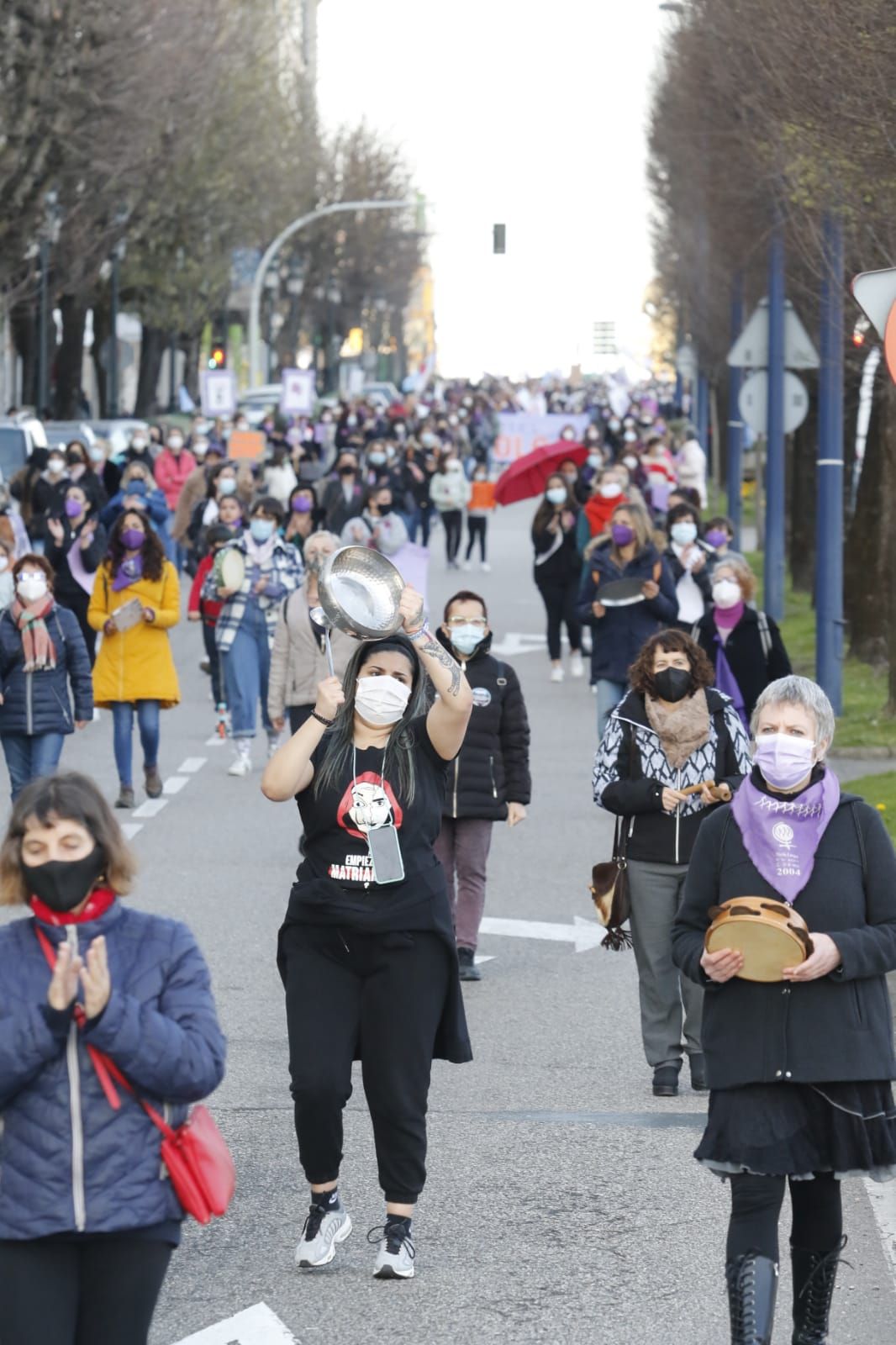 Las imágenes de la manifestación del día de la Mujer en Vigo