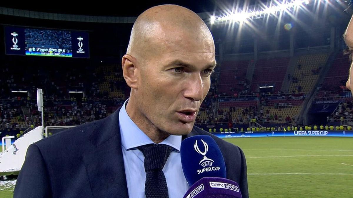 Zidane tras la victoria de su equipo
