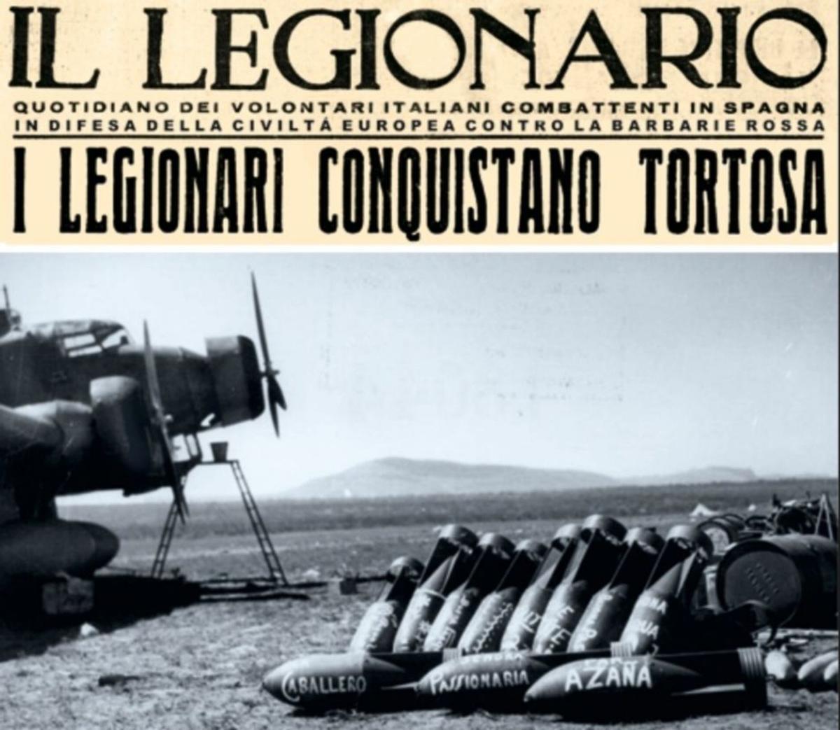 Bombas italianas con “dedicatorias” a líderes da II República, como Azaña, La Pasionaria ou Largo Caballero.