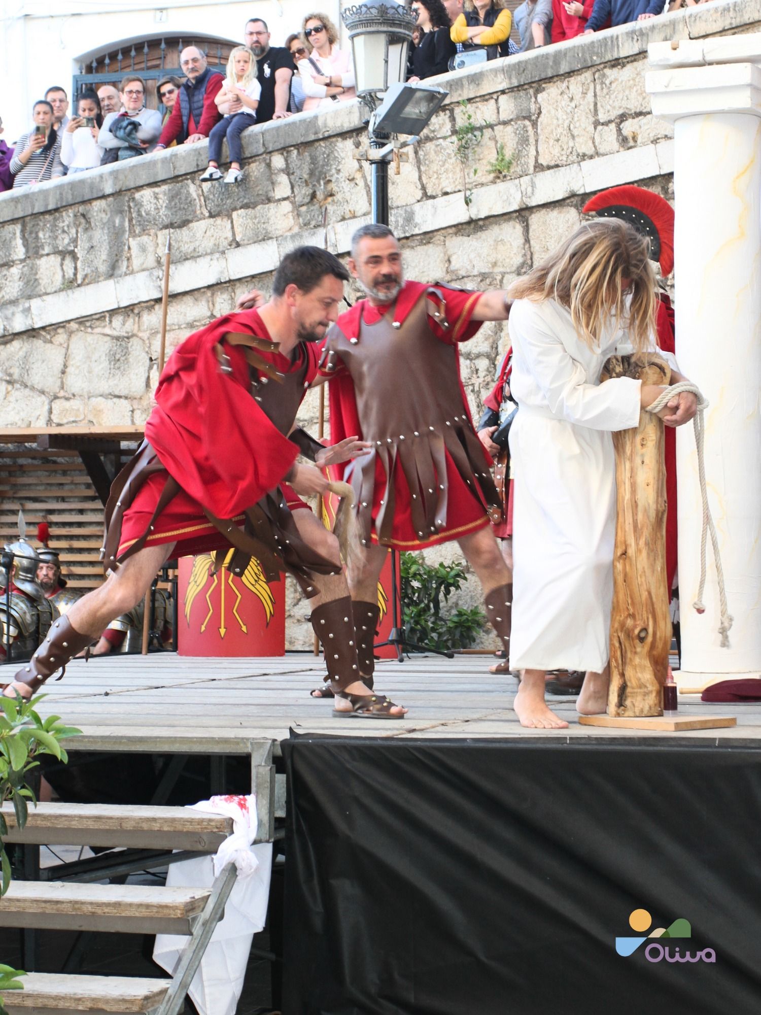 Así ha sido 'la Passió' representada en Oliva este domingo