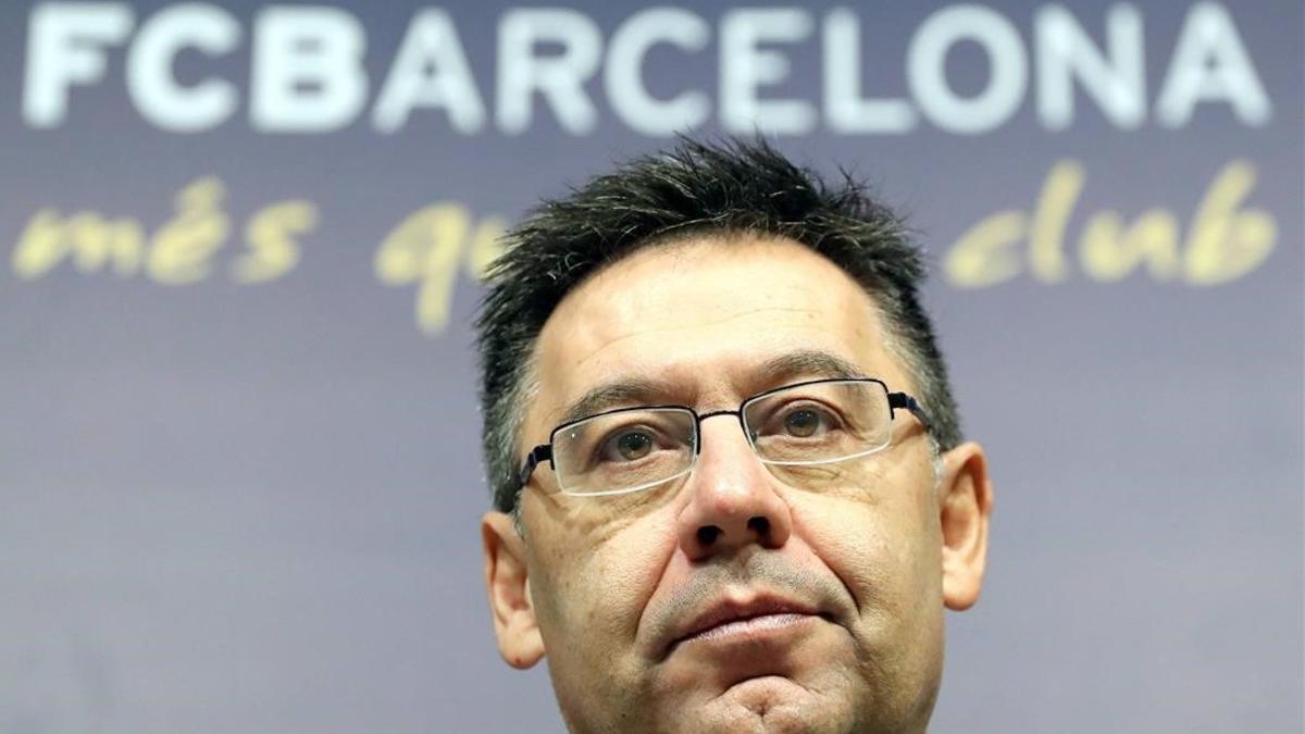 Josep Maria Bartomeu, en un acto oficial del Barça.