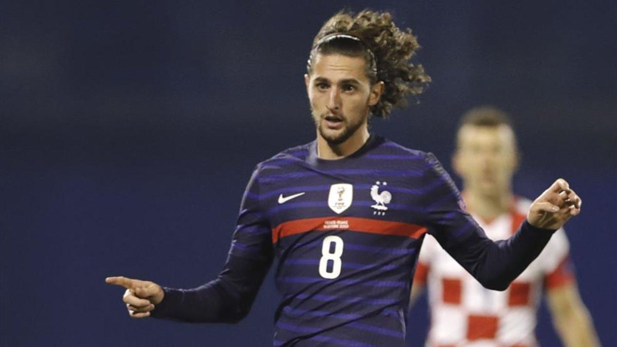 Adrien Rabiot, en su último partido con Francia (1-2 ante Croacia)