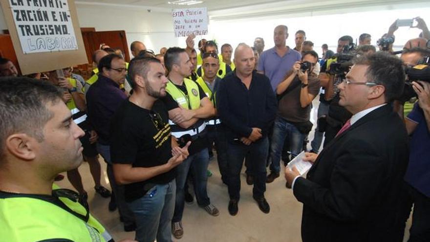 Protesta policial.