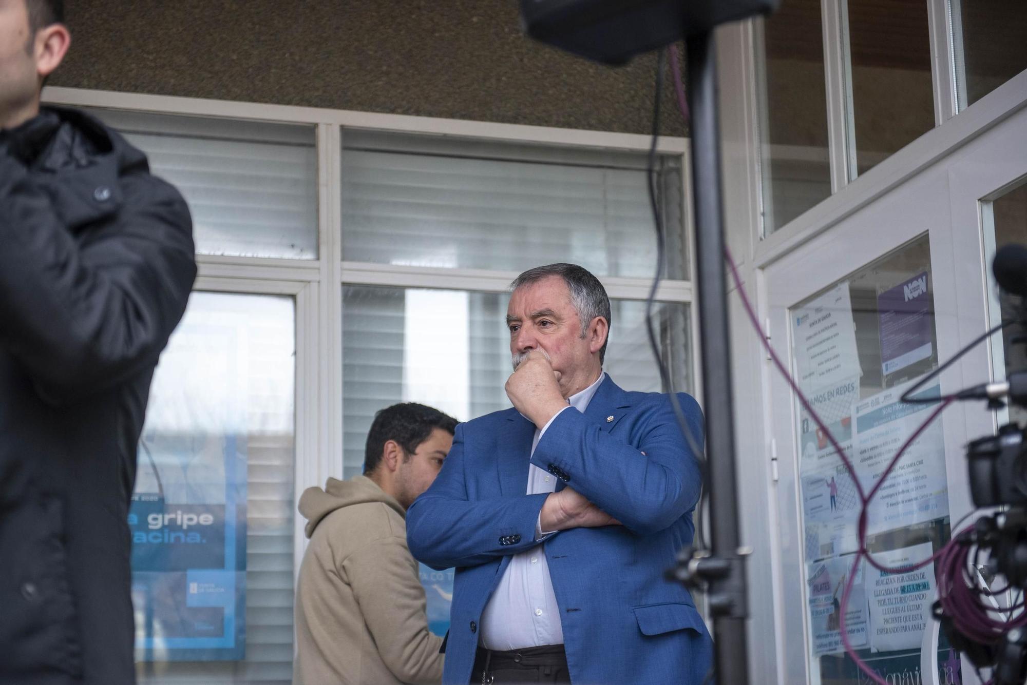 Protesta en Mera para exigir la mejora integral del centro de salud