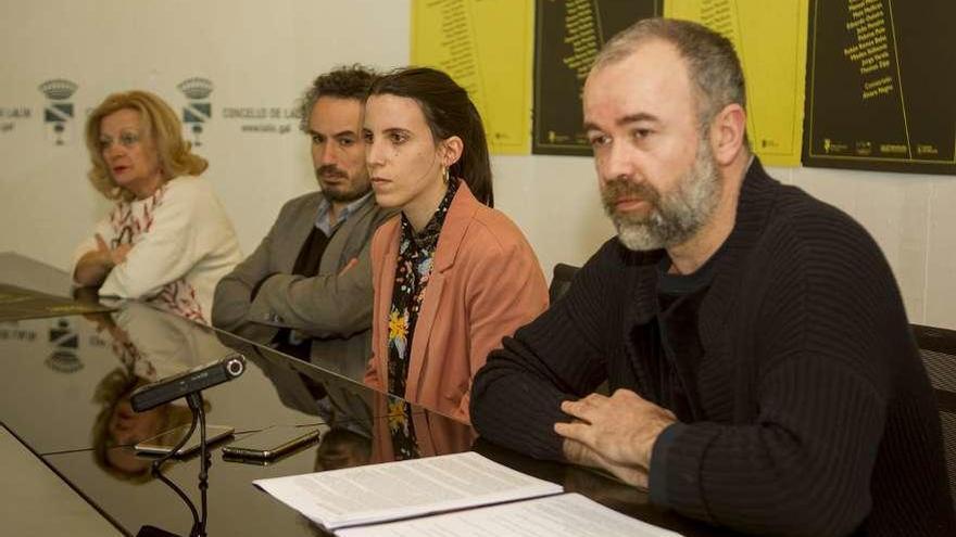 Cecilia Doporto, Misha Bies Golas, Lara Rodríguez y Álvaro Negro, en la presentación. // Bernabé/Ana Agra