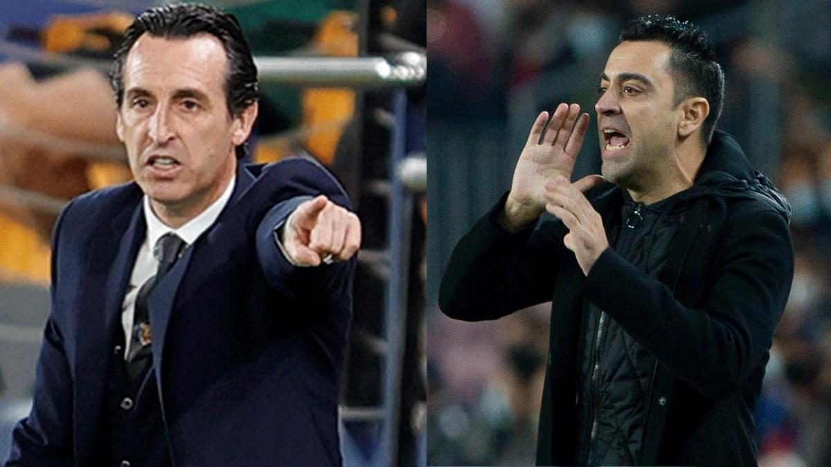 Xavi Hernández y Unai Emery coincidieron como jugadores en un partido entre el Barça B y el Toledo