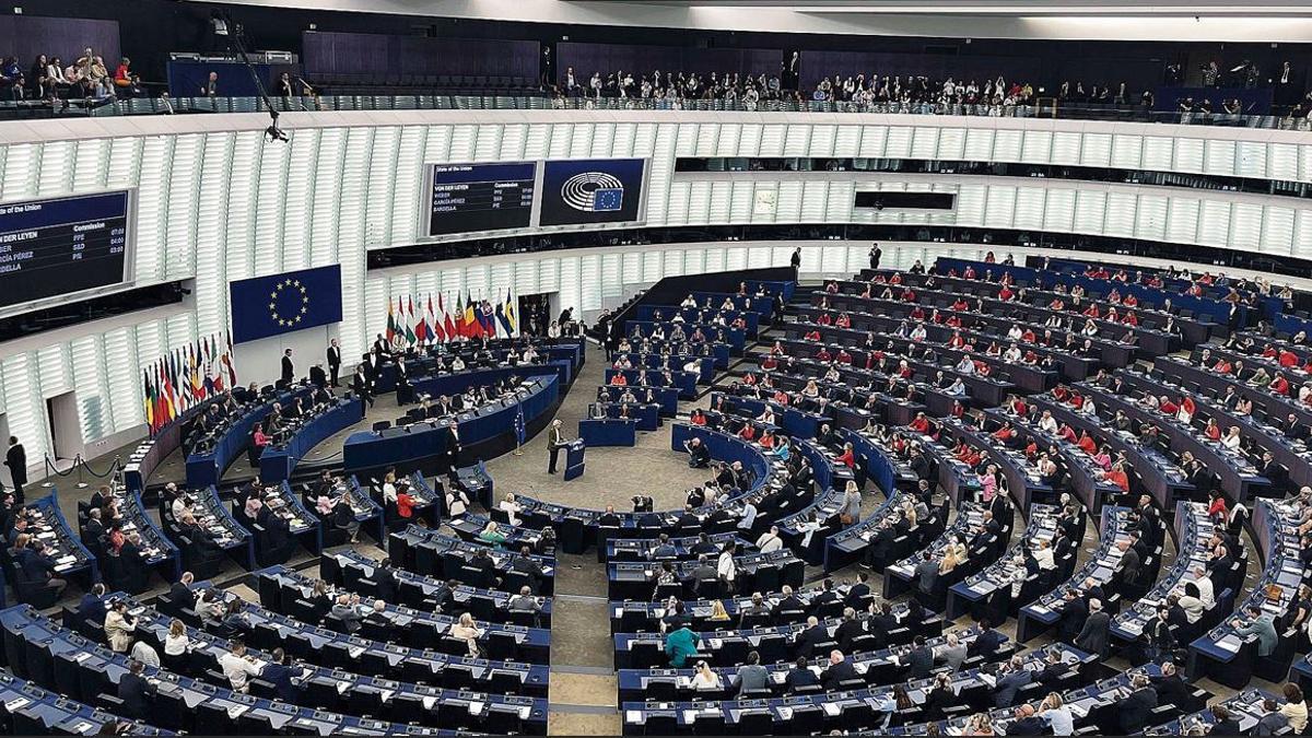 Ple del Parlament Europeu.