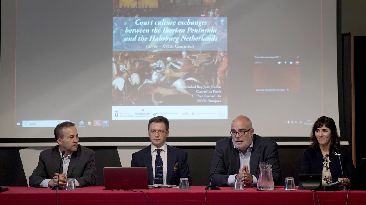 De izda. a dcha., los profesores José Eloy Hortal Muñoz, Oskar J. Rojewski, Félix Labrador y Ana Diéguez-Rodríguez, organizadores de las jornadas.