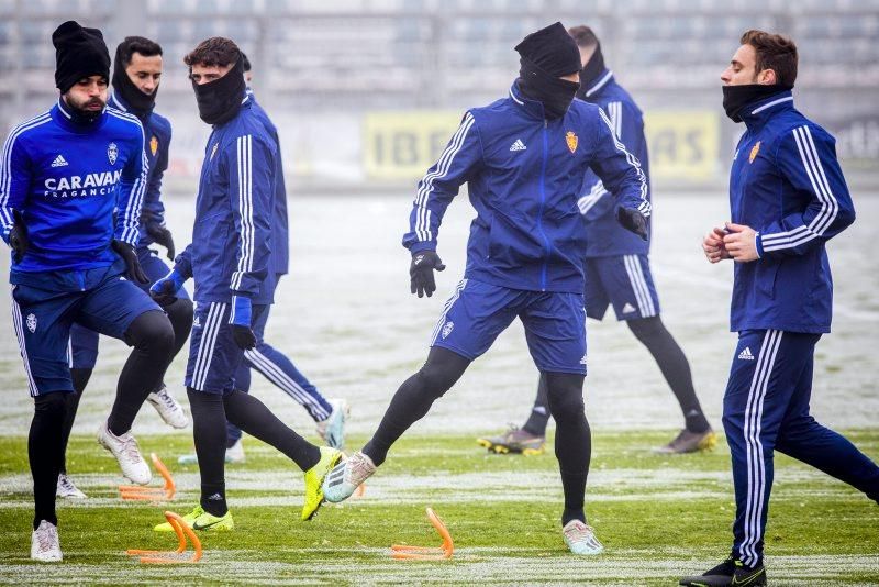 Entrenamiento del 13 de enero del Real Zaragoza