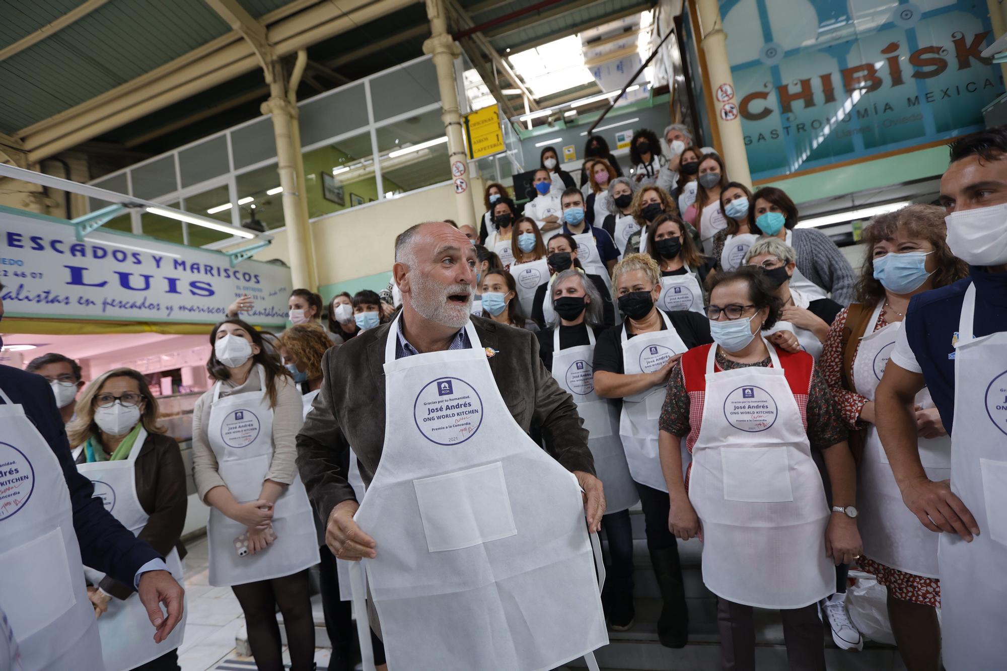 José Andrés revoluciona el mercado del Fontán de Oviedo