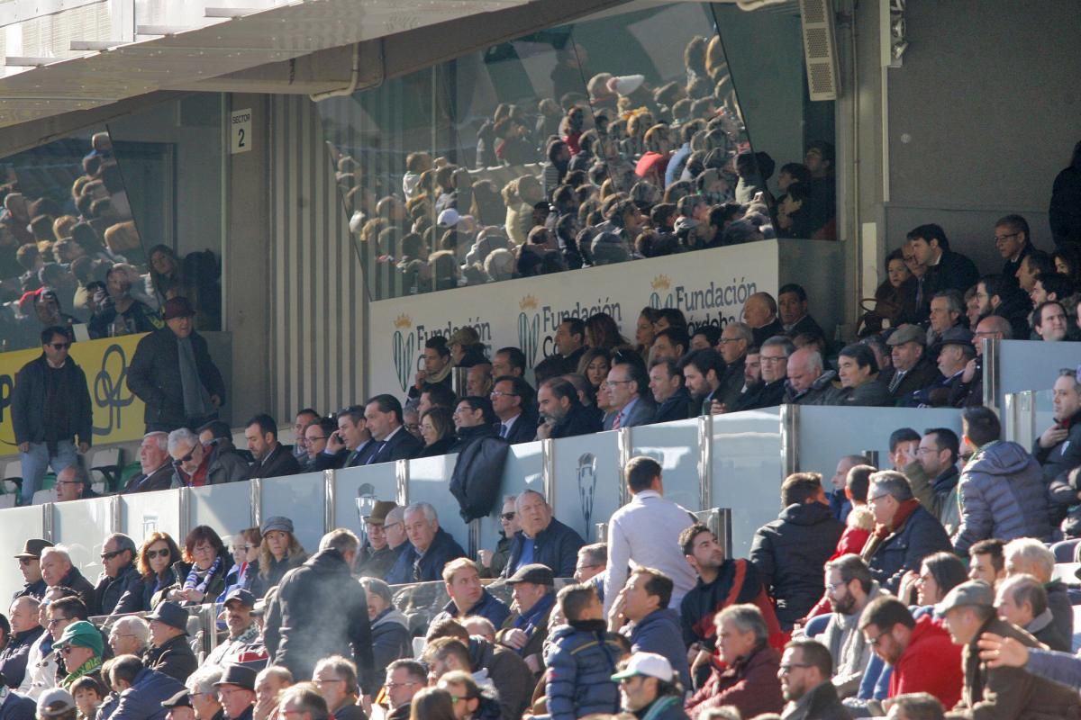 La afición blanquiverde en el Córdoba-Rayo Majadahonda