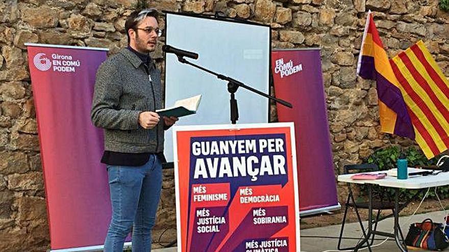 El candidat dels comuns al Congrés, Joan Luengo.