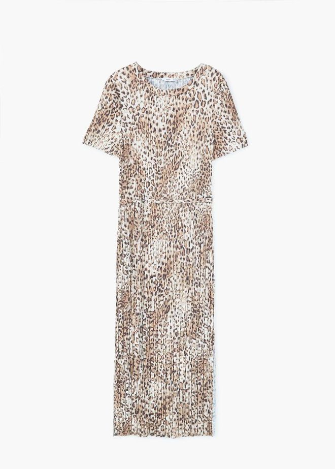 Prendas de leopardo para lucir en primavera: vestido largo