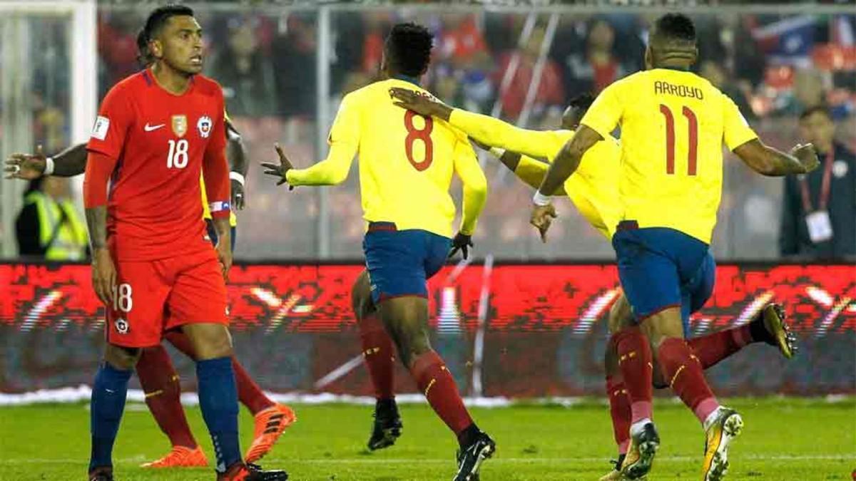 Chile ganó  aEcuador gracias a un gol de Alexis Sánchez