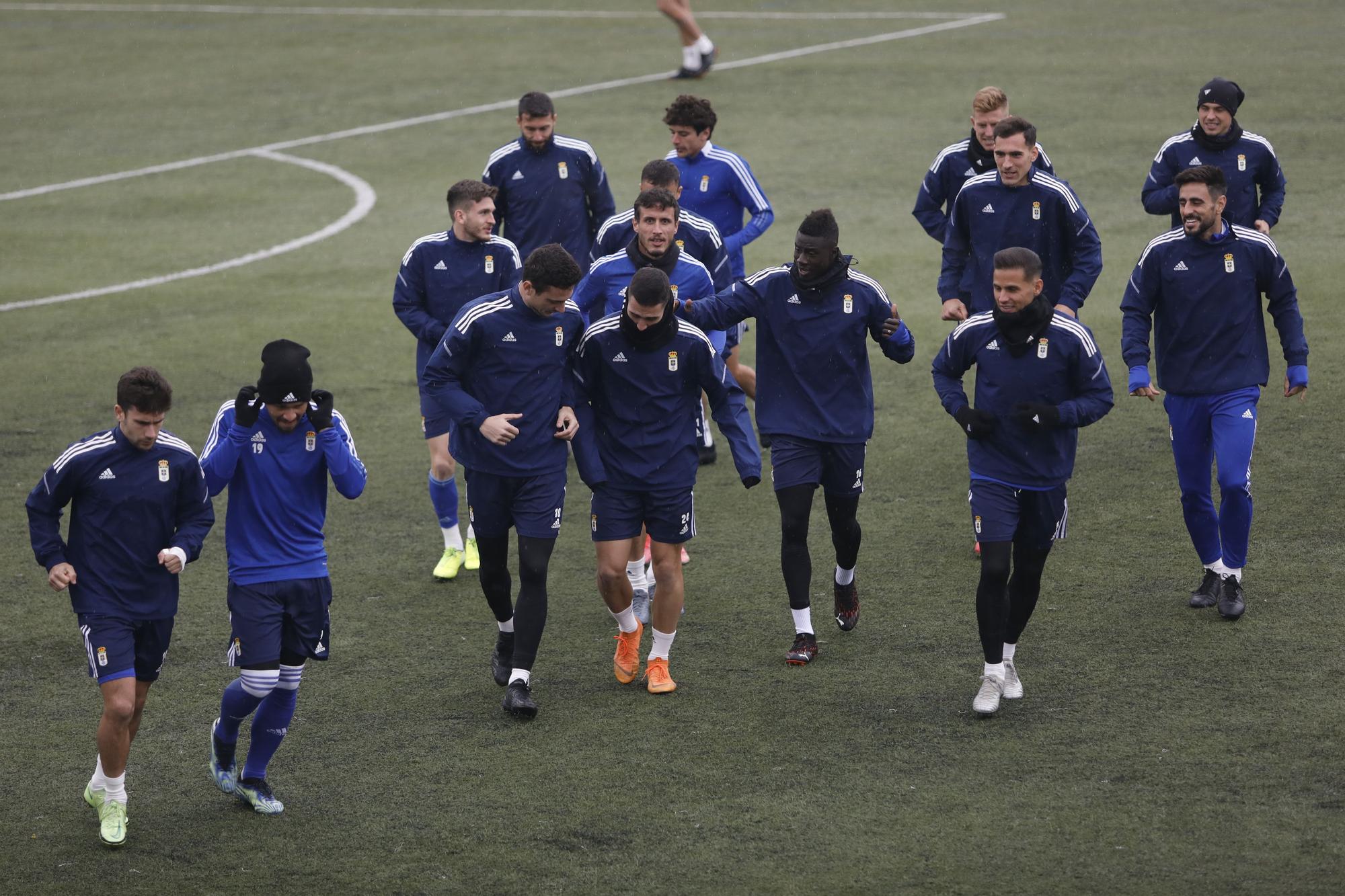 Las imágenes del entrenamiento del Oviedo